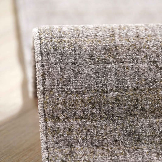 Spazio Home Solid Taupe Textured Rug
