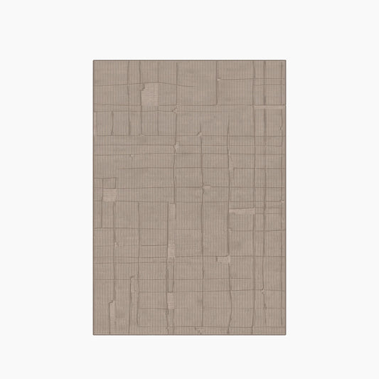 Spazio Home Neutral Block Design Rug