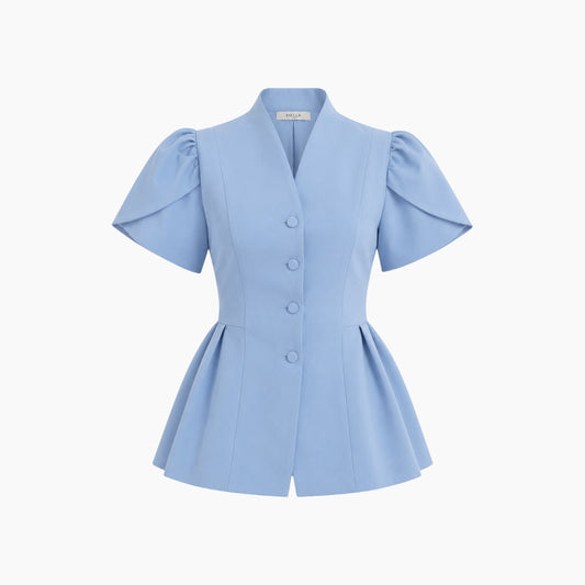 Structured Peplum Top