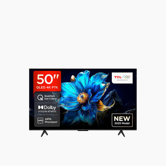تلفزيون TCL P7K-UK QLED، Direct LED TV، تلفزيون 4K HDR، تلفزيون ذكي يعمل بنظام Google TV