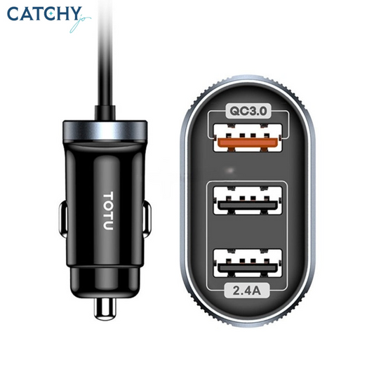 شاحن سيارة TOTU DCCQ-006 Speedy Series QC + 2.4A مع كابل