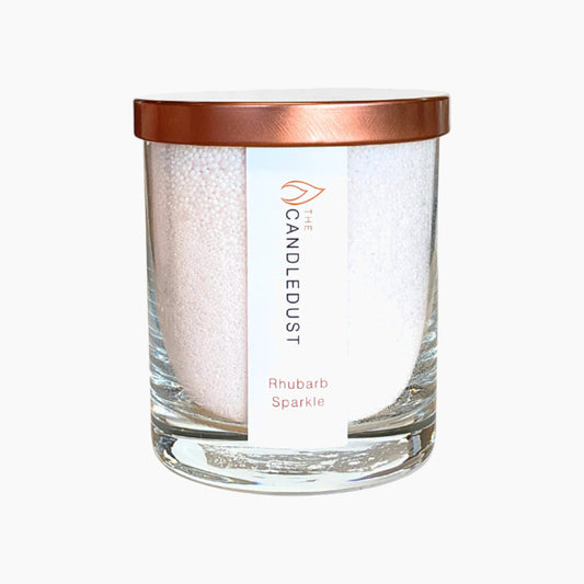 The Candle Dust Sand Candle Rhubarb Sparkle