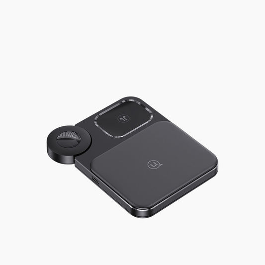 شاحن Usams Us-Cd190 اللاسلكي المكتبي 3 في 1 (15 واط)