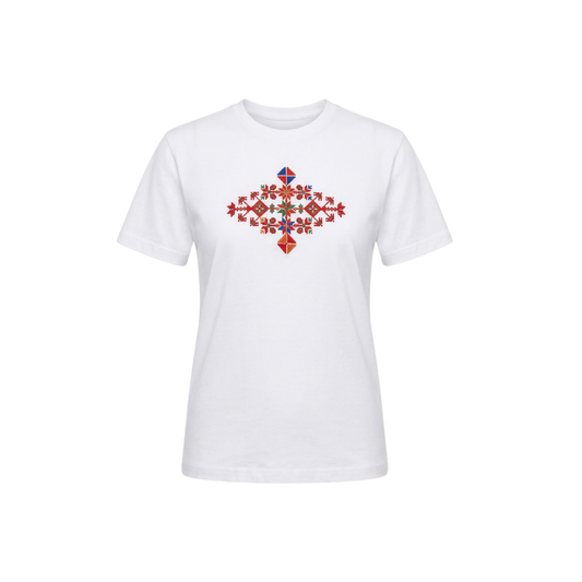 Ramz Embroidery Jaffa Blossom Embroidered T-Shirt