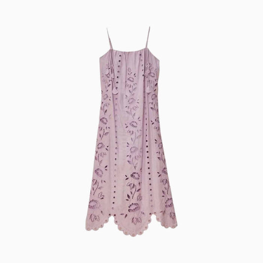 FARM Rio Lilac Richelieu Sleeveless Maxi Dress
