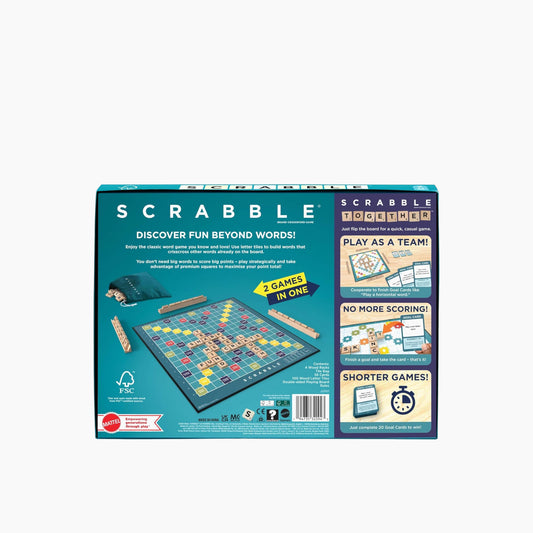 Mattel Games Scrabble Core Wood - ENGLISH