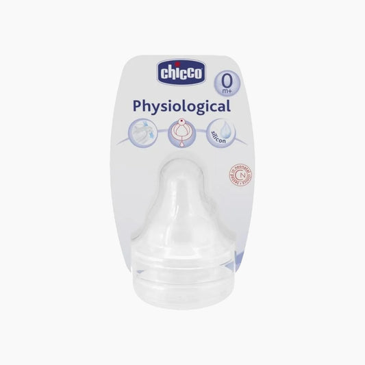 Chicco Physiological Silicone Teat Regular Flow 2Pcs