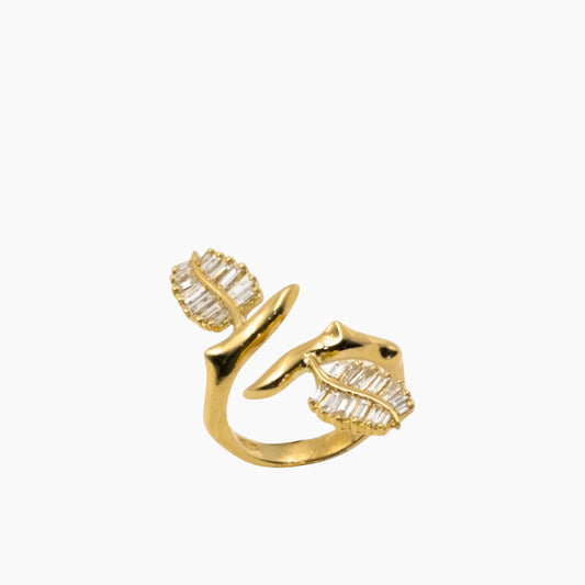 Nadine Shami Yellow Gold Ring with Diamond Ring