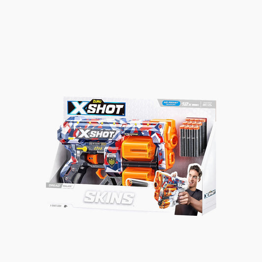 قاذفة سهام ZuruxShot Skins Dread Launcher بنمط Malice، 12 سهمًا، 6.5 × 26.5 × 42 سم