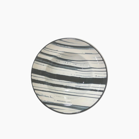 Bonna Stripe Black Deep Plate