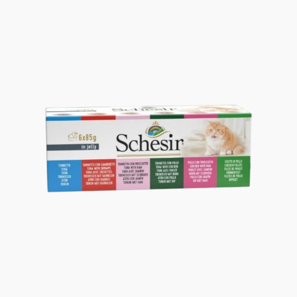 Schesir Cat Multi 8x6x85 gm in Jelly