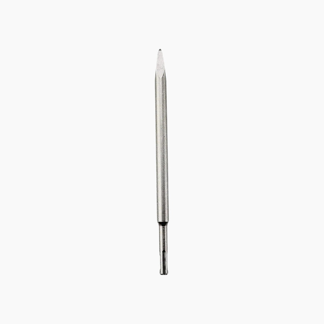 Crown SDS-Plus 450mm twisted point chisel with sandblasted finish