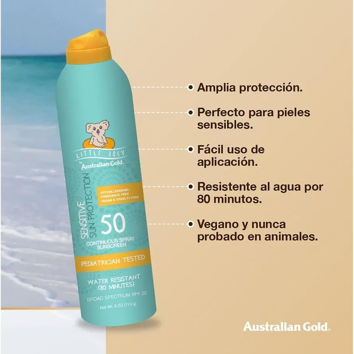 Australian Gold Sensitive Sun Protection Kids 50 SPF 170 G