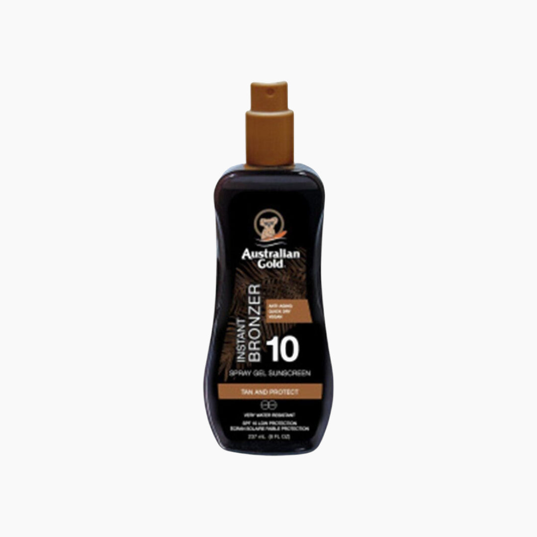 Australian Gold Instant Bronzerc 10 Spray Gel Sunscreen 237Ml