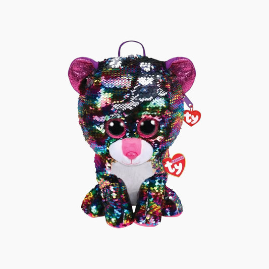 Ty Fashion Reversible Sequin Leopard Dotty Backpack- Multicolor