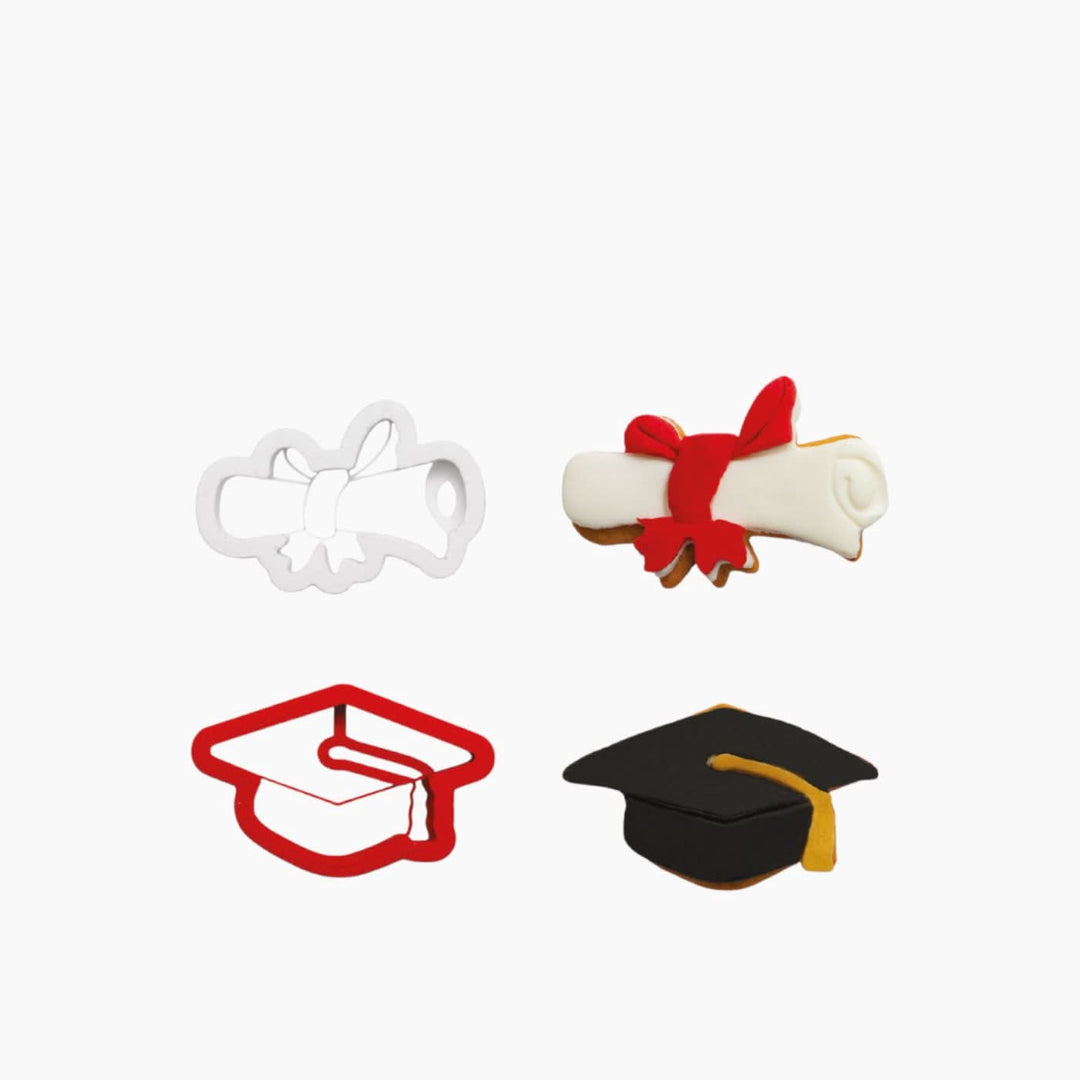 Decora Graduation Cookie Cutters - HUNA