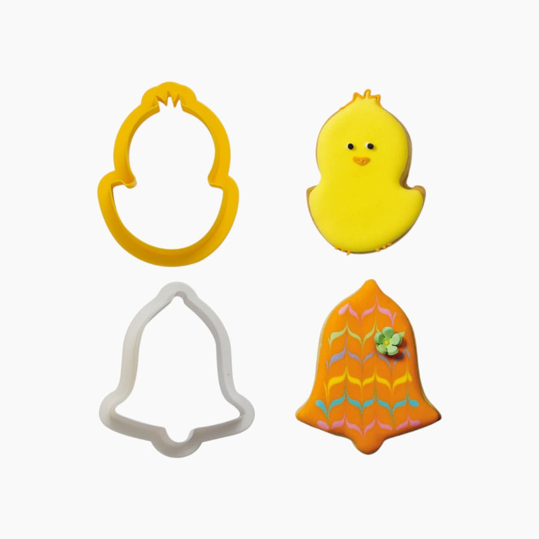 Decora Chick &amp; Bell Cutters Set - HUNA