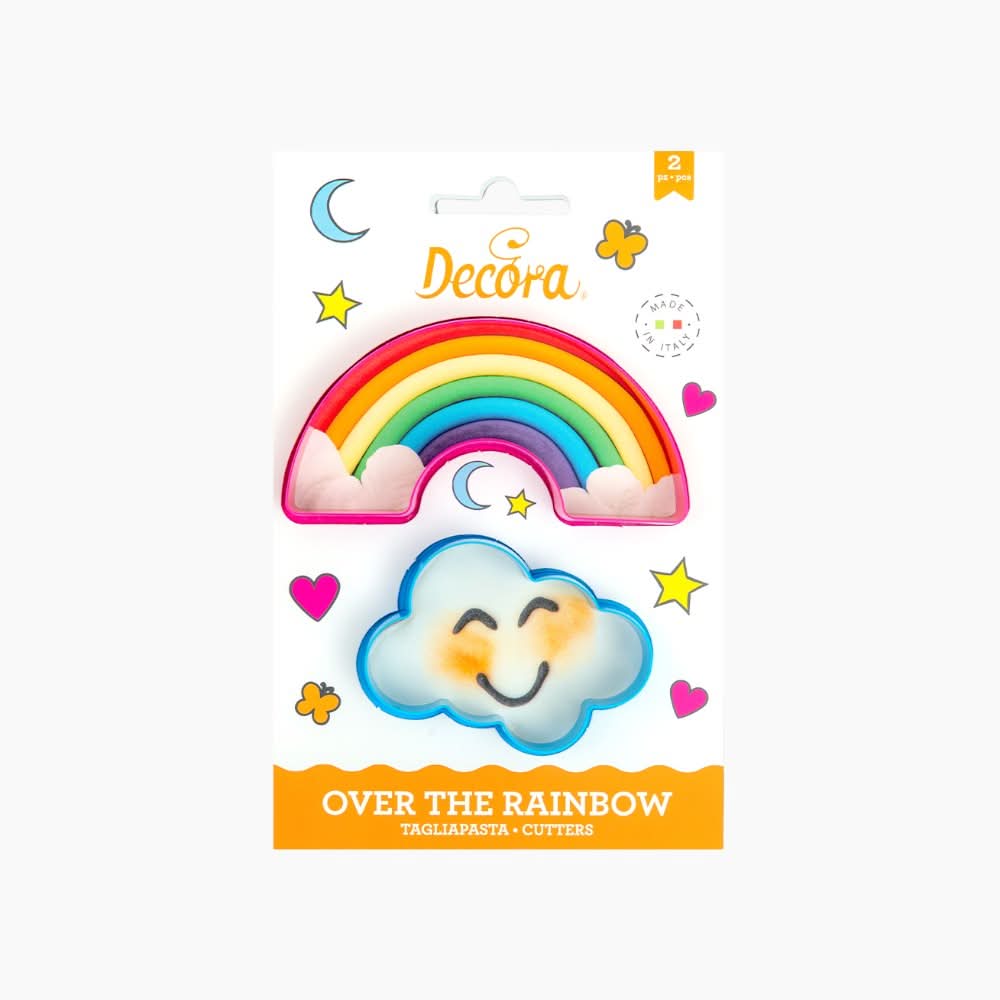 Decora Rainbow and Cloud Cookie Cutters Set - HUNA