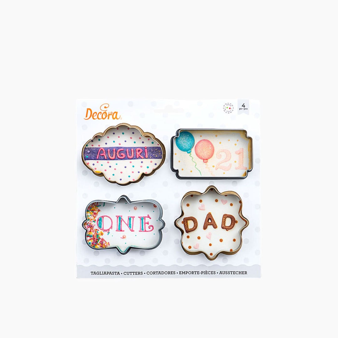 Decora Mini Frames Cookie Cutters