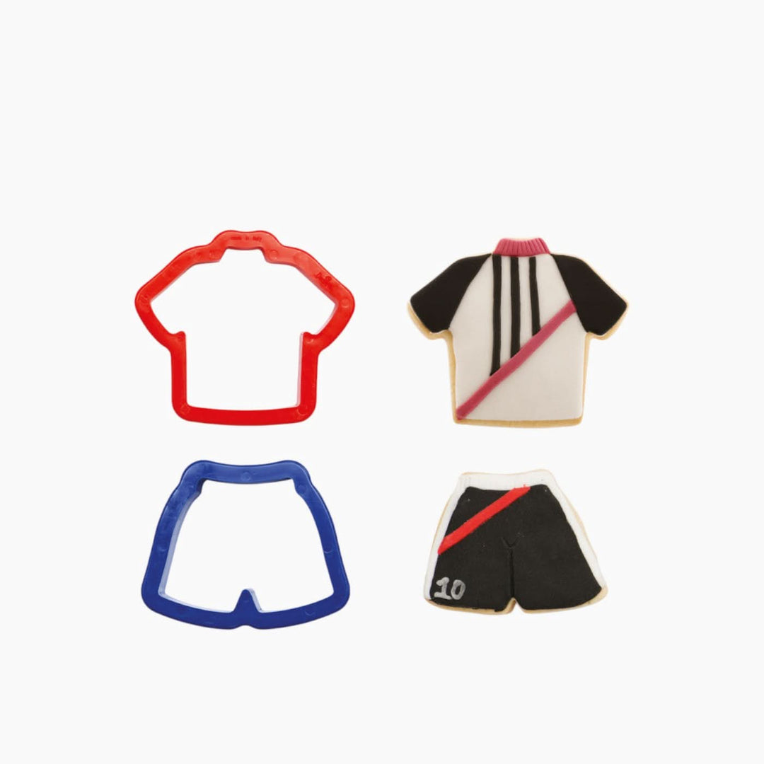 Decora Football Shirt and Shorts Cookie Cutters - HUNA