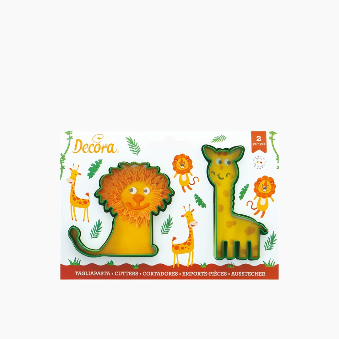 Decora Animal cookie cutters, cow and hen design, 2 pieces