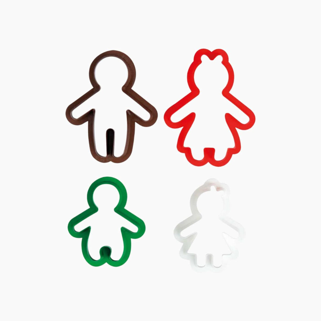 Decora Gingerbread Family Pastry Cutter - HUNA