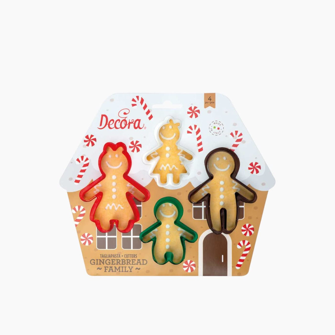 Decora Gingerbread Family Pastry Cutter - HUNA