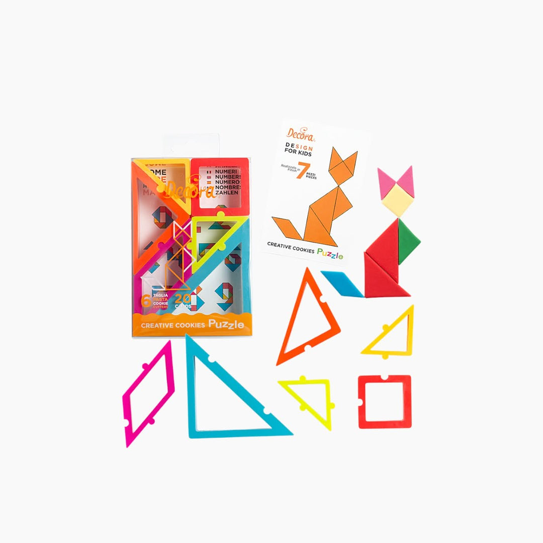 Decora Creative Cookies Puzzle Set of 6 Cutters - HUNA