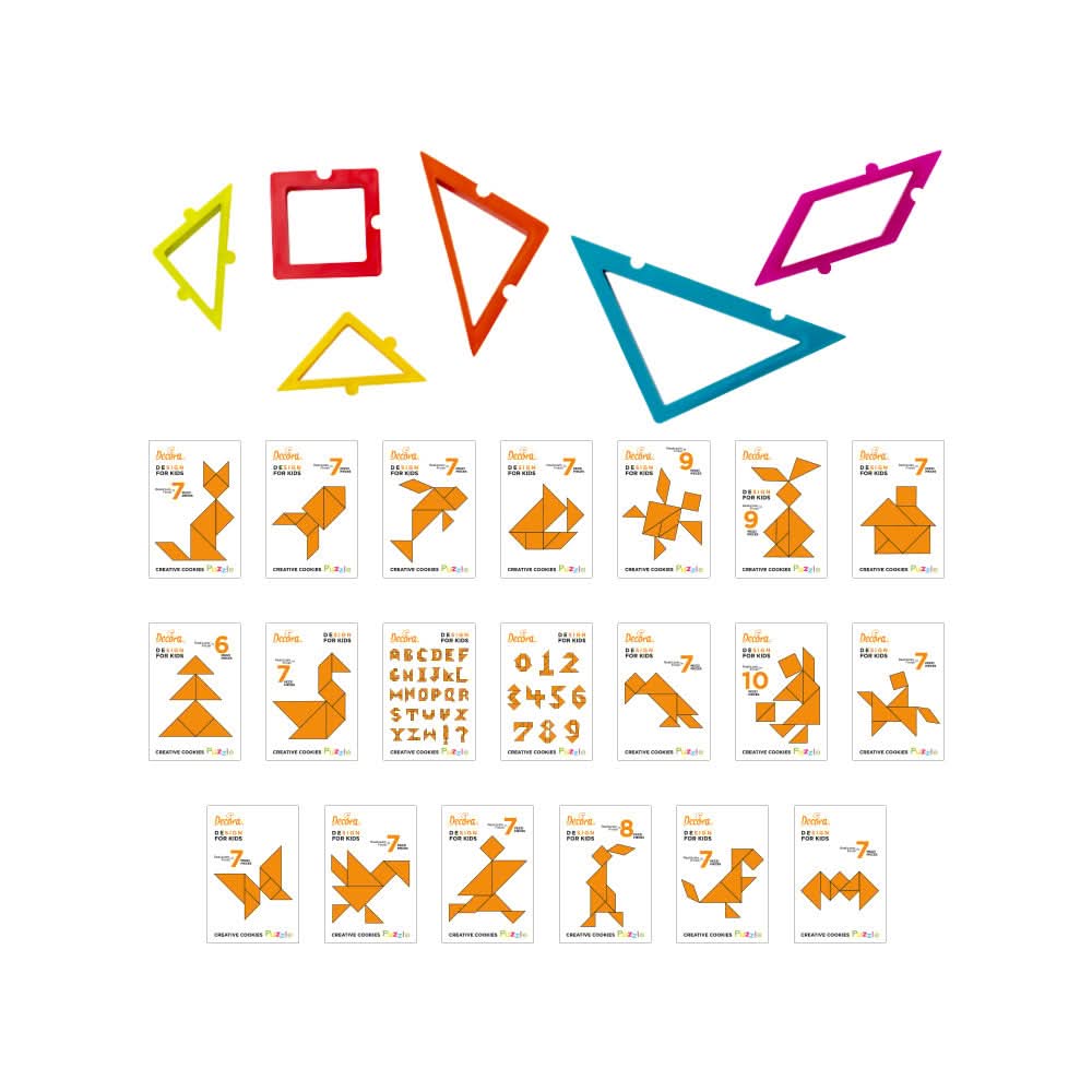 Decora Creative Cookies Puzzle Set of 6 Cutters - HUNA