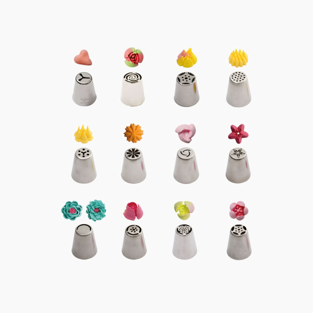 Decora 12 Direct Flowers Nozzles Box Set