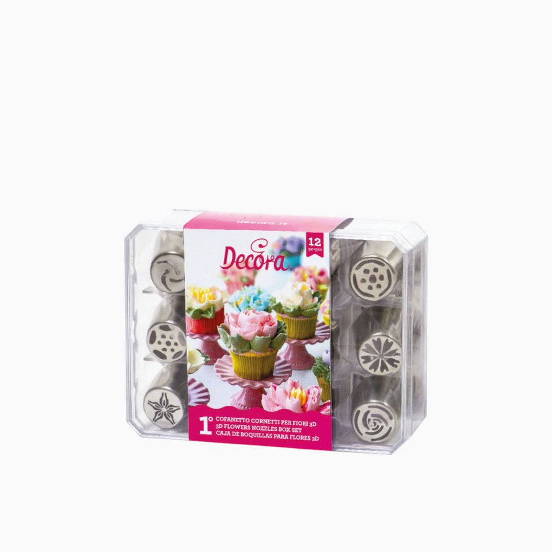 Decora 12 Direct Flowers Nozzles Box Set