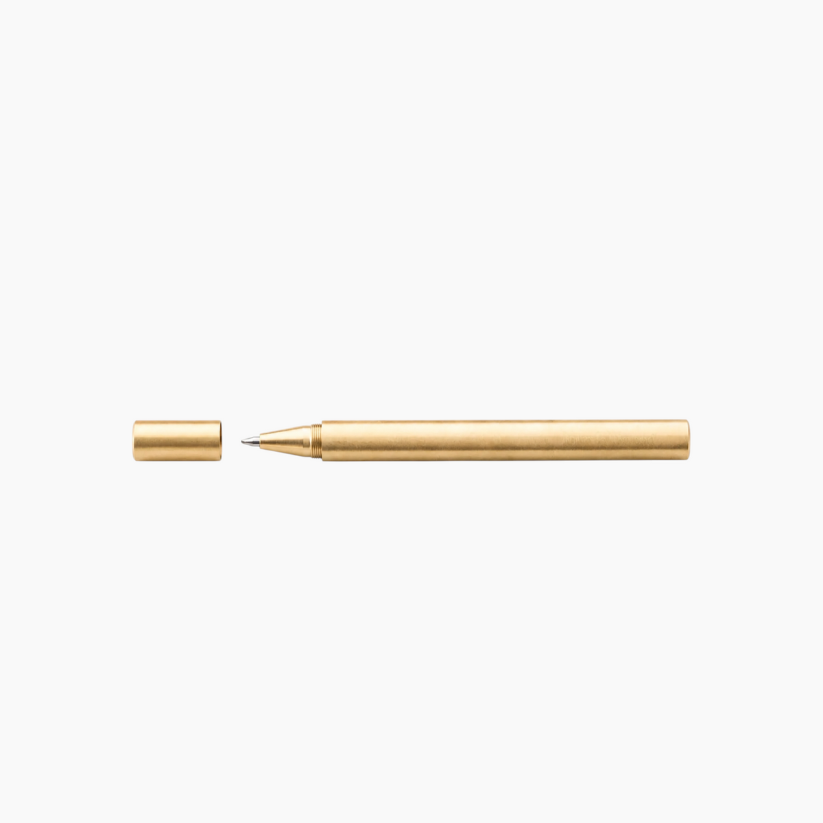 Brass gold pen with satin finish