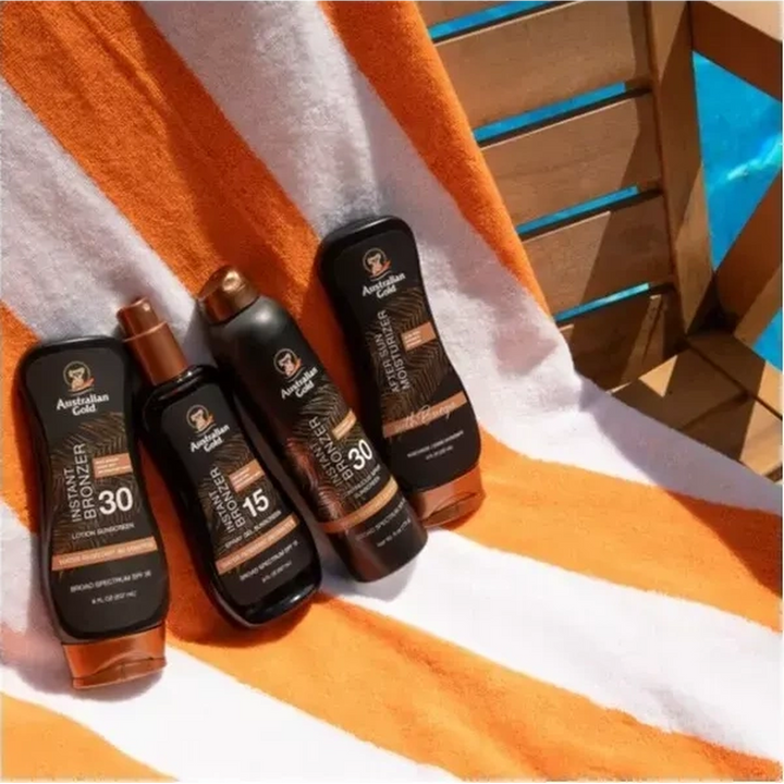 Australian Gold Instant Bronzer 15 Spray Gel Sunscreen 237Ml