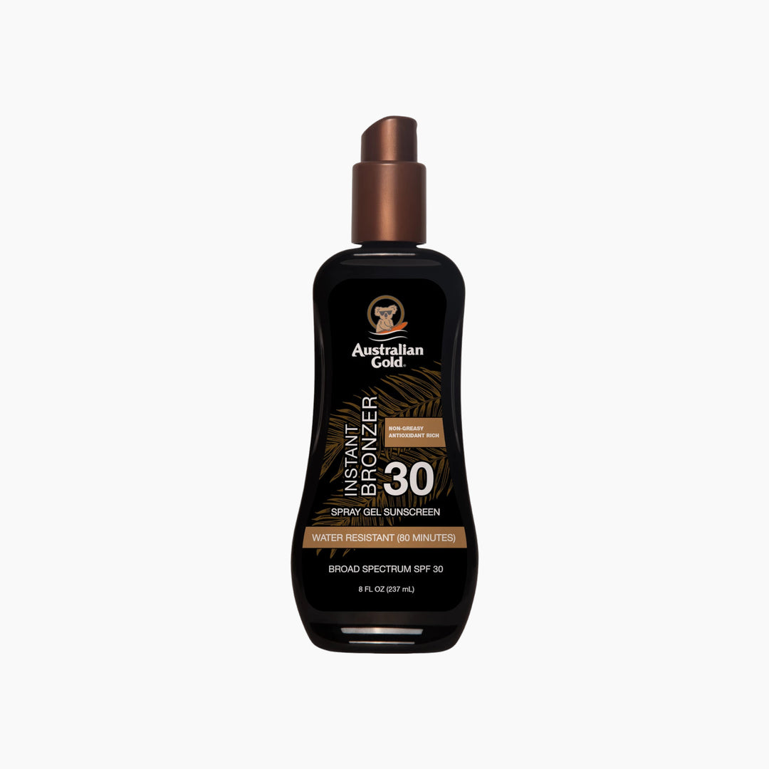 Australian Gold Instant Bronzer Spray Gel Sunscreen SPF30 237Ml