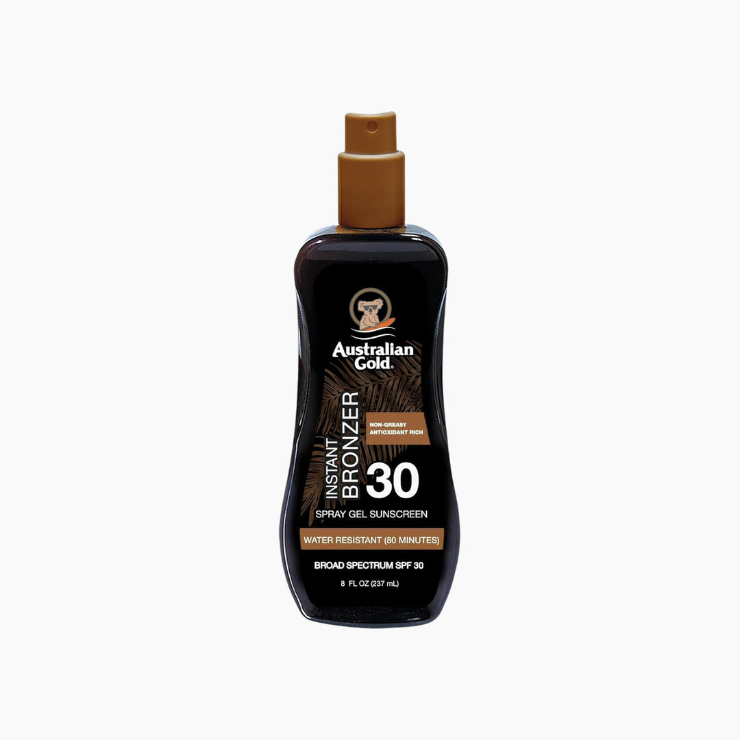 Australian Gold Spray Gel Sunscreen SPF30 Instant Bronzer 237ml