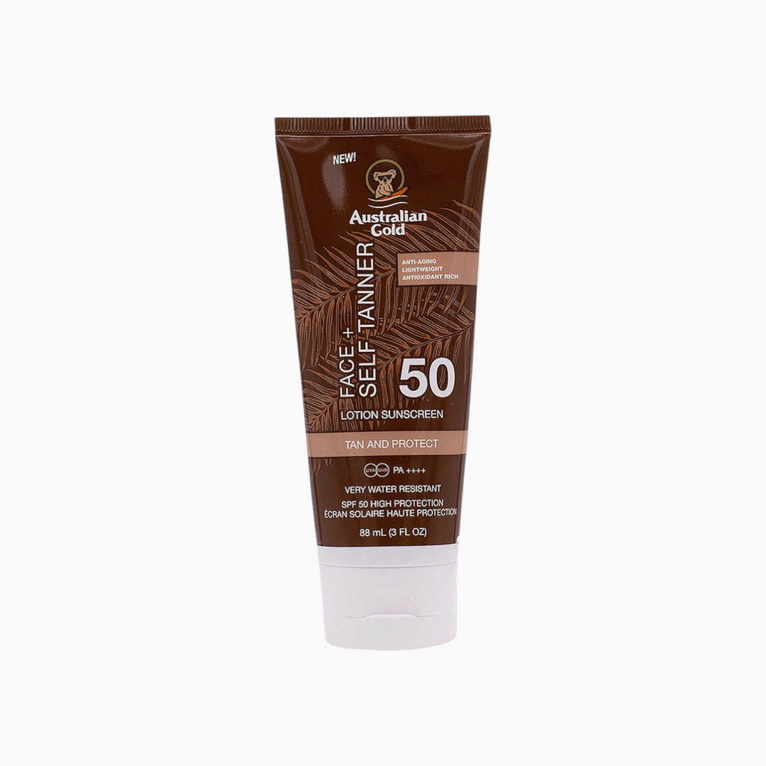Australian Gold Face + Self Tanner SPF 50 Lotion Sunscreen 88Ml