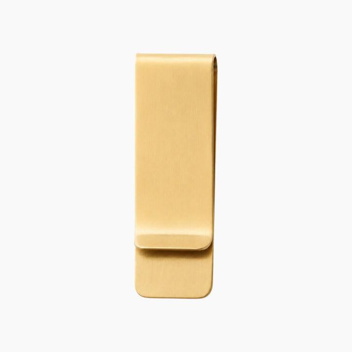 Solid brass paper clip with satin finish