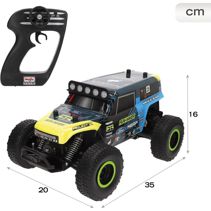 Maisto "Brocky" Ultra4 Ford Bronco RC Vehicle - 2.4GHz, USB Rechargeable