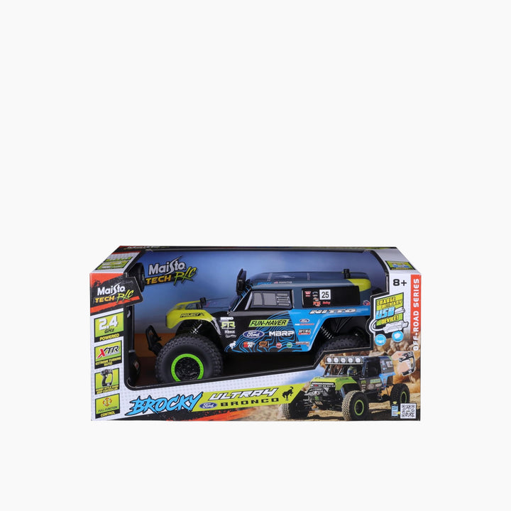 Maisto "Brocky" Ultra4 Ford Bronco RC Vehicle - 2.4GHz, USB Rechargeable