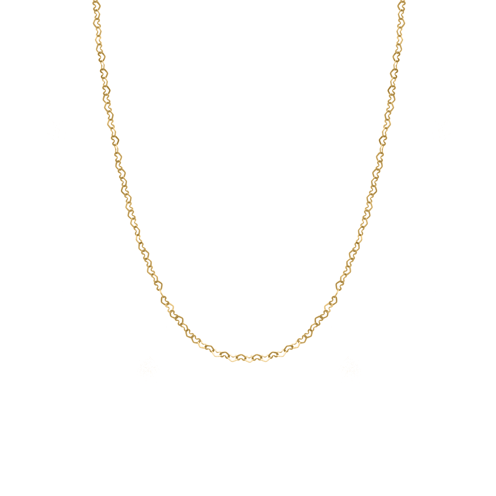 Baby Chic Fine Jewelry Heart Links Chain Necklace