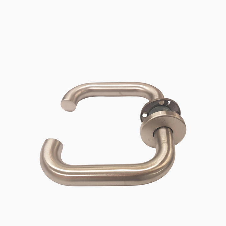 Cisa RTD Trim Set - Heavy-Duty Stainless Steel Door Handle with Stainless Steel Escutcheon