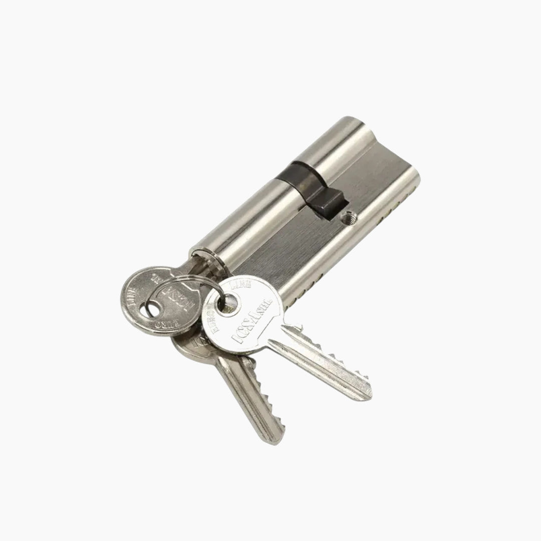 Cisa Nickel-Plated Cylinder - 65mm