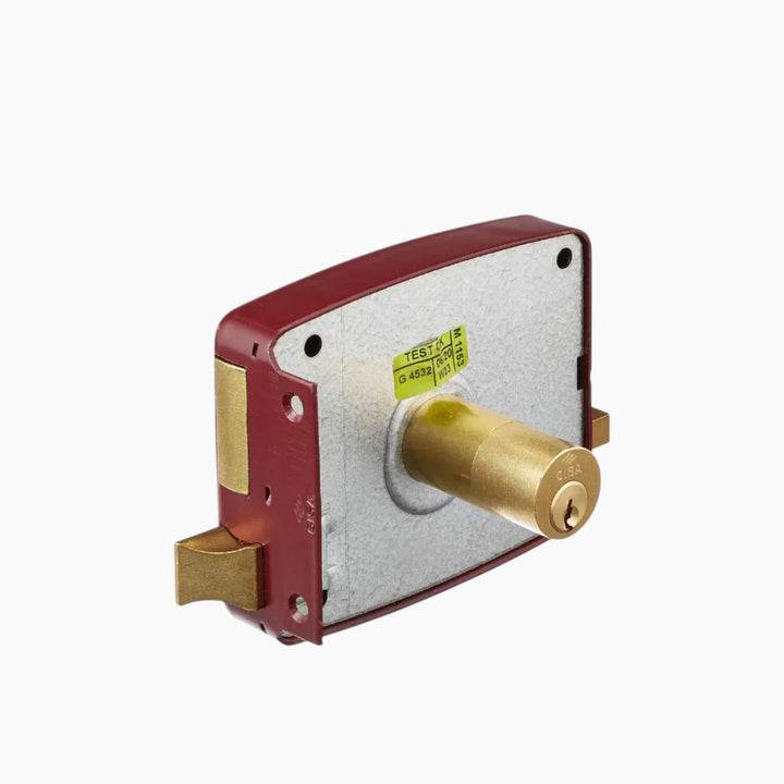 Cisa Brass-Plated Steel Cylinder Lock - Right, 60mm