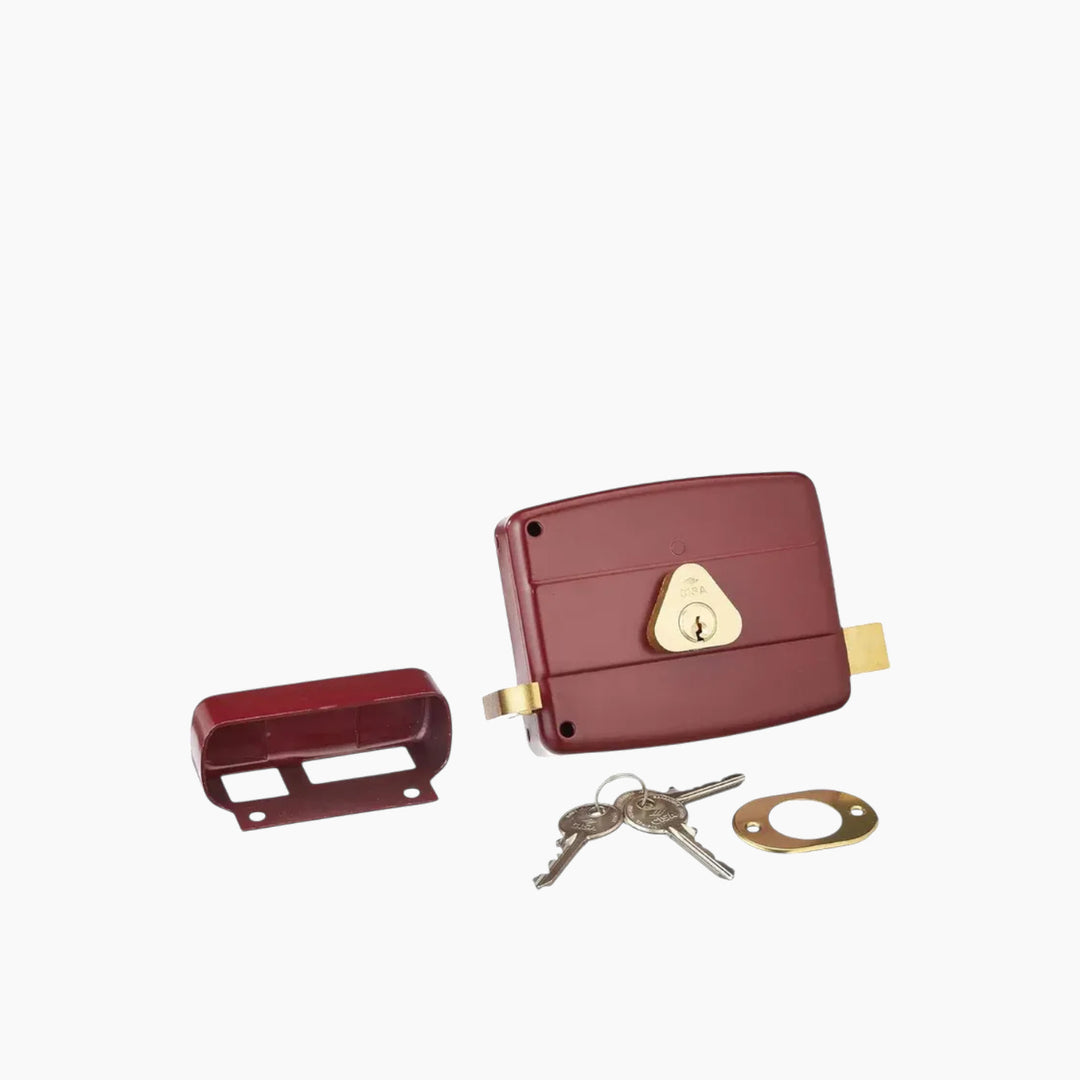 Cisa Brass-Plated Steel Cylinder Lock - Right, 60mm
