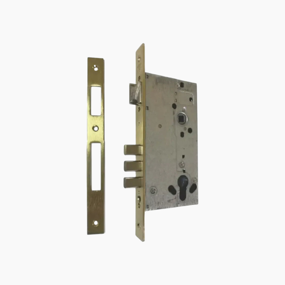 Cisa Mortise Lock - 50mm Backset, Brass