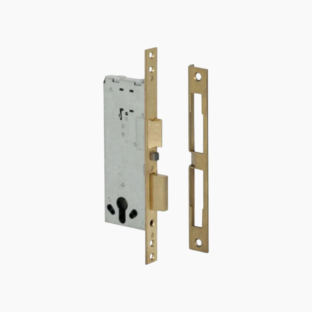Cisa Mortise Lock - 50mm Backset, Brass