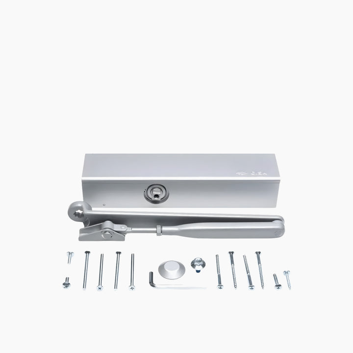 Cisa Rack &amp; Pinion Door Closer - Silver, 120kg