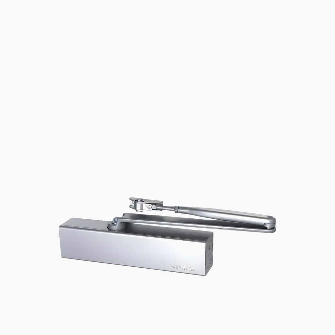 Cisa Rack &amp; Pinion Door Closer - Silver, 120kg