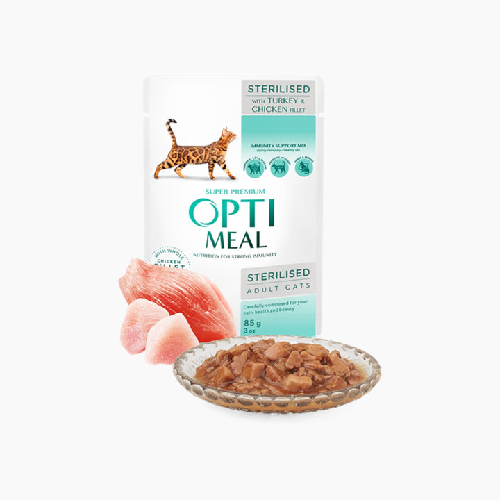 Club4Paws Op Wet Food For Sterilised Cat ( 3+1 ) 340gm