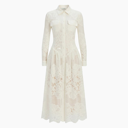Bardot Agatha Lace Shirt Dress